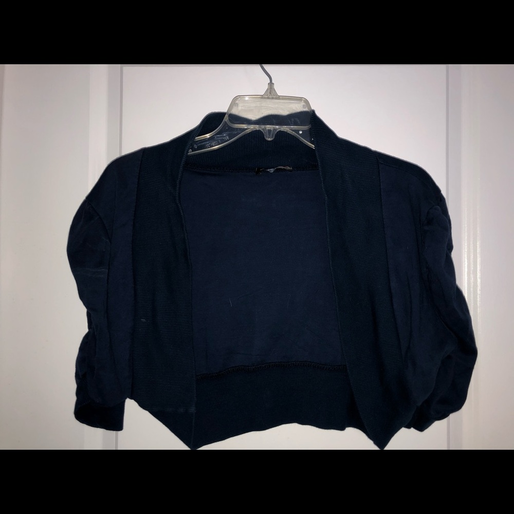 Style Open Front Shrug, Sz L